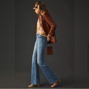 Mother Superior Women’s high waisted weekender sleeve heels Flared Jeans size 32